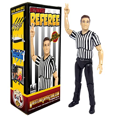 Ultimate Referee with Deluxe Articulation for WWE Wrestling Action Figures