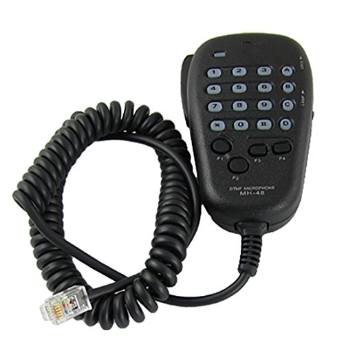 eoocvt 6-pin 22' Coil Cord Dtmf Mic Microphone for for Yaesu MH-48A6J FT-7800R FT-8800R FT-8900R FT-7900R FT-7100M1