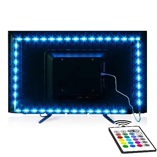 Tv Led Backlight, Maylit 8.2ft Led Strip Lights for 40-60in Tv, USB Powered Tv Lights kit with Remote, RGB Bias Lighting for Room Decor