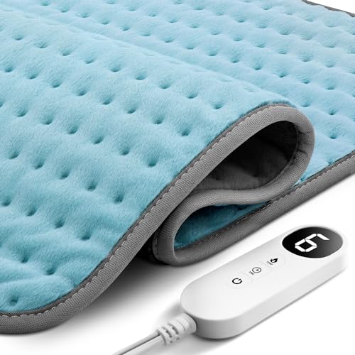 20'x24' Heating Pad XXL for Back/Neck/Shoulder Pain Relief and Cramps, Mothers Day Gifts for Women Mom Grandma Wife Girlfriend Her Sister, Birthday, 6 Heat Settings, Auto-Off, Moist Dry Heat Options