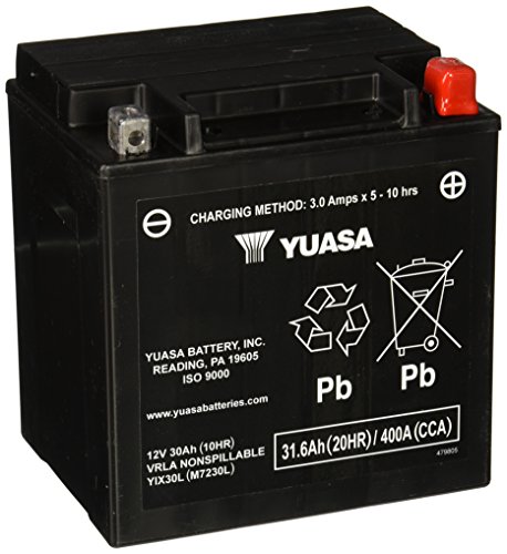Yuasa YUAM7230L YIX30L Factory Activated YIX High Performance AGM Battery
