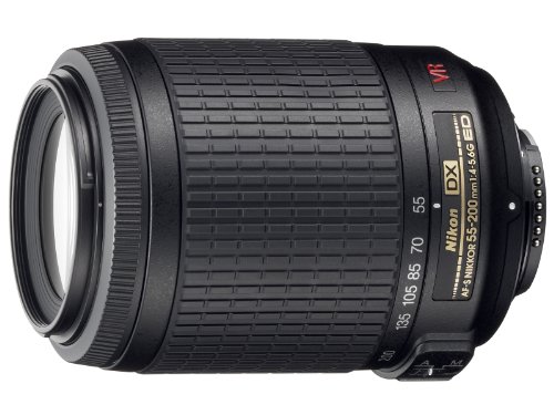 Nikon 55-200mm f/4-5.6G ED-IF AF-S DX VR Vibration Reduction Lens F/DSLR Cameras (Renewed)