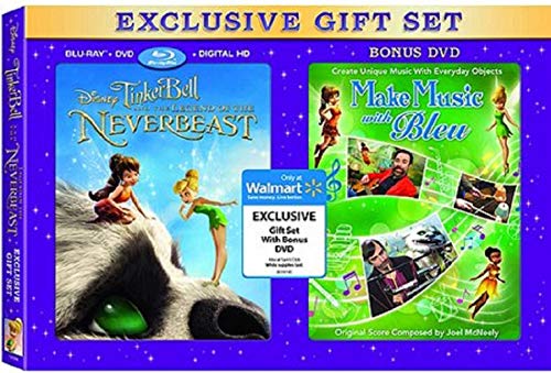 Tinker Bell And The Legend Of The NeverBeast (Blu-ray + DVD + Digital HD) / Make Music With Bleu (Bonus DVD) (Walmart Exclusive)