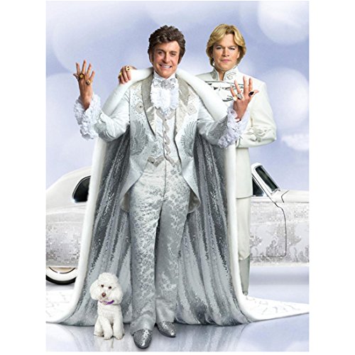 Behind the Candelabra Matt Damon (Scott Thorson) Michael Douglas (Liberace) with Puppy 8 x 10 Inch Photo