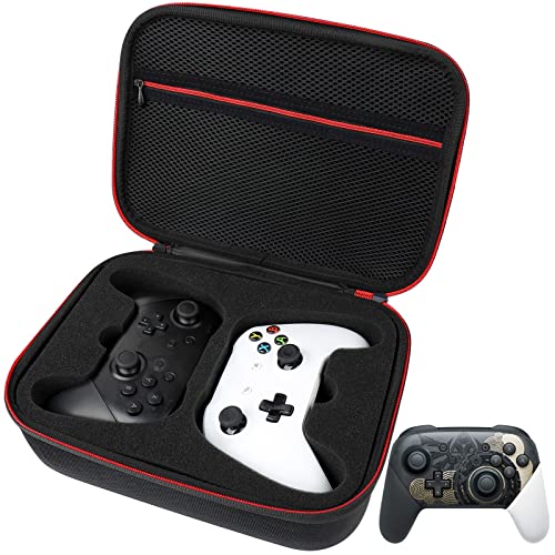 Younik Controller Carrying Travel Case, Protective Hard Case for 2 Controllers, Compatible with PS-5, PS-4, X-Box 1, Switch Pro and Other Universal Sized Controllers