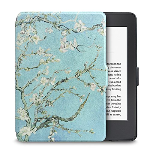 WALNEW Case for 6” Kindle Paperwhite 2012-2017(Model No.EY21 or DP75SDI) - PU Leather Case Smart Protective Cover Only Fits Old Generation Kindle Paperwhite Prior to 2018