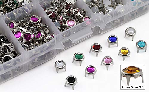 Allstarco Replacent Bedazzler Refills. 10 Colors. Size 30 Rhinestones Studs. Over 450 Pieces.