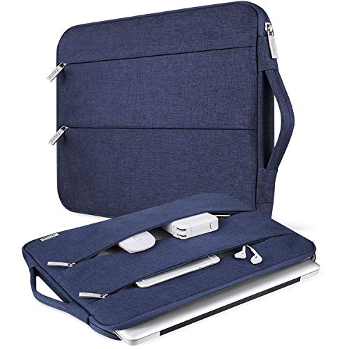 V Voova Laptop Sleeve Carrying Case 13 13.6 Inch Compatible with MacBook Air/Pro 13 M1/M2 2020-2023, Surface Laptop 4/5, Surface Pro X/9/8/7, HP Chromebook 13.5', Slim Computer Cover Bag, Blue