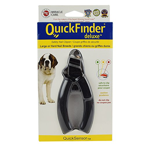 Miracle Care Quick Finder Dog Nail Trimmers, Dog Nail Clippers For Large Dogs with Quick Sensor, Easy and Safe Way to Trim Pet Nails, Dog Toenail Clippers, Use Batteries in Good Condition