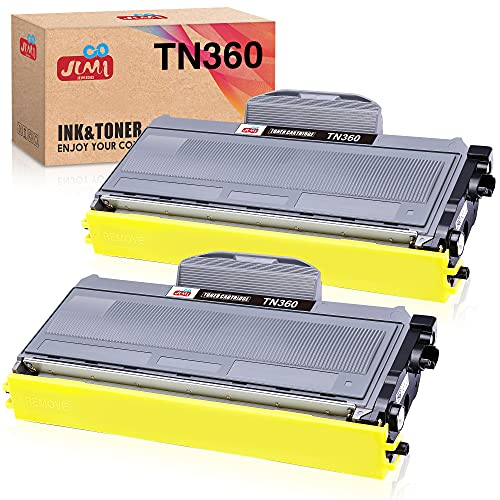 TN360 Compatible Toner Cartridge Replacement for Brother TN-360 TN330 for Brother HL-2170W HL-2140 MFC-7840W MFC-7340 MFC-7345N DCP-7040 DCP-7030 DCP-7045N (Black, High Yield, 2-Pack)