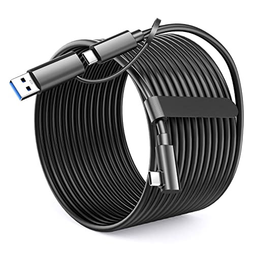Vimetapro Link Cable 16FT Compatible for Oculus Quest 2/1,USB 3.2 Gen1 5Gbps VR Headset Accessories,High Speed Data Transfer,USB C to USB C Charging Cord for Quest 2 and USB C Port Gaming PC
