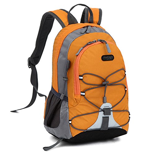 Bseash 10L Small Size Waterproof Kids Sport Backpack,Miniature Outdoor Hiking Traveling Daypack,for Girls Boys Height Under 4 feet (Orange)