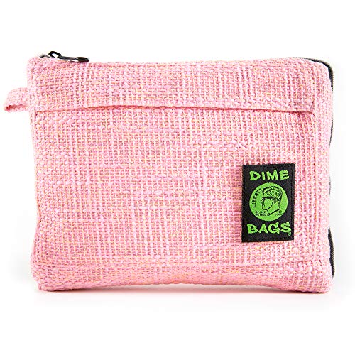 DIME BAGS Padded Pouch with Soft Padded Interior | Protective Pouch for Glass with Removable Poly Bag (10 Inch, Pink)