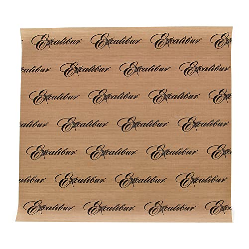 Excalibur ParaFlexx Reusable Non-Stick Drying Sheets for Food Dehydrators 11-Inch, Set of 4, Brown