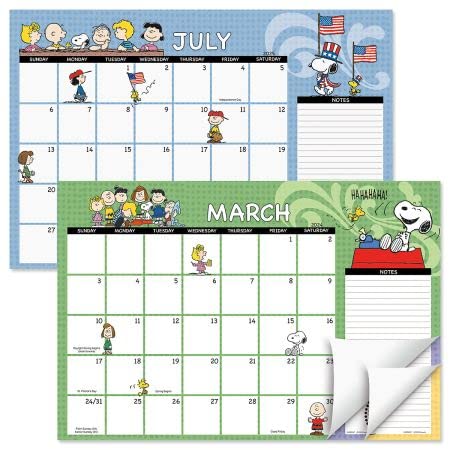 2024-2025 PEANUTS Desk Calendar Pad, 11-Inch x 16-1/4-Inch Size, Large 24-Month Bookstore-Quality Calendars for Kitchen & Office, by Current