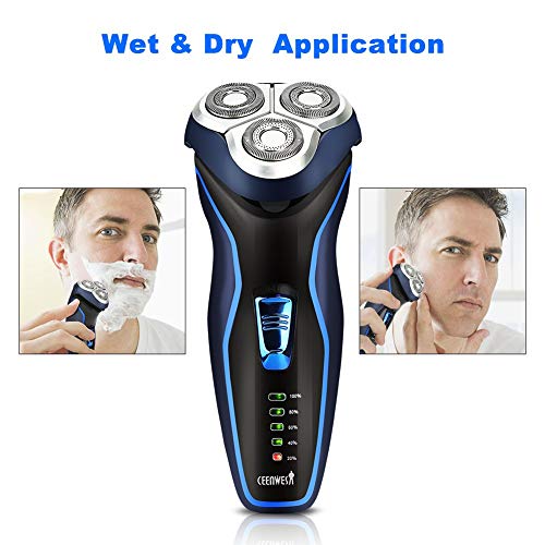 Ceenwes Electric Razor with Pop-up Trimmer Rechargeable Electric Shaver - Green_12