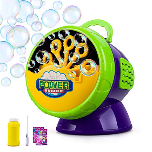 Juboury Bubble Machine, Automatic Bubble Blower for Kids, Bubble Maker 2200+ Per Minute Bubble Machine for Parties, Weddings, Indoor and Outdoor Activities
