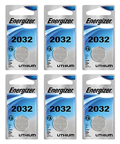 6X Energizer CR2032 Batteries 3v Lithium Carded Coin Button Battery Fresh