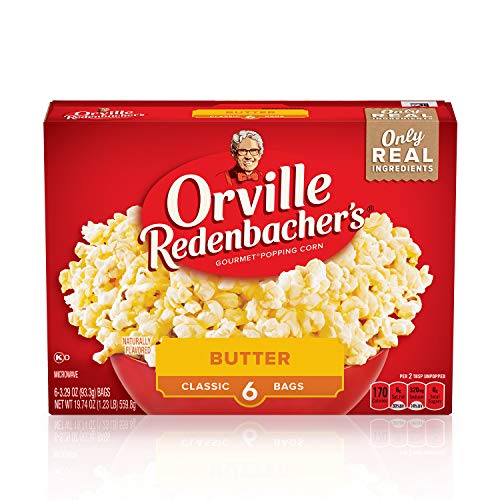 Orville Redenbacher's Butter Popcorn, 3.29 Ounce Classic Bag, 6-Count