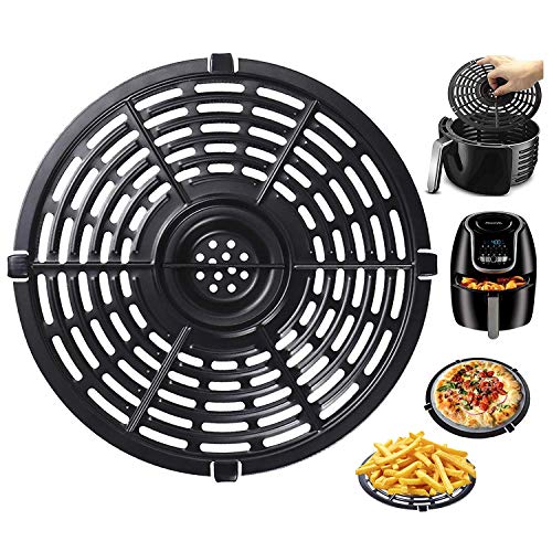 Autonomier Air Fryer Replacement Grill Pan For Power Dash Chefman 5QT Air Fryers Crisper Plate,Air fryer Grill Plate,Non-Stick Fry Coating Pan,Dishwasher Safe (8.46in/5QT）