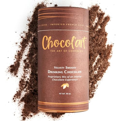 Velvety Smooth Chocolate Hot Cocoa Mix, Premium Rich Chocolate Flavor Made with Imported French Cocoa for Indulgent Drinking - Dairy Free Hot Chocolate, Nut Free, Gluten Free, Non-GMO, 18 oz (1)