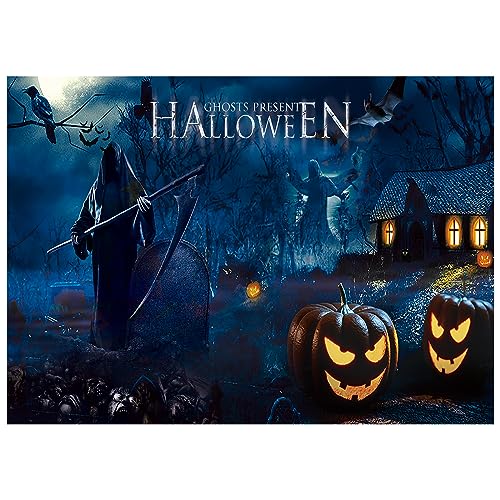 7X5FT Halloween Backdrop for Photography Halloween Photo Backdrop Halloween Party Decorations Halloween Ghost Theme Party Decorations Backdrop