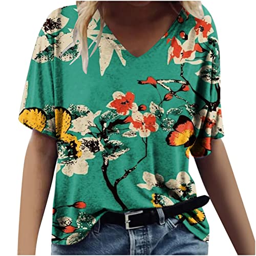 Summer Tops for Women 2023 Trendy Crop White Blouse for Women Dressy Cotton Shirts to Wear with Leggings Summer Clothes for Women 2023 Vacation Cruise Petite Letter Print Tee