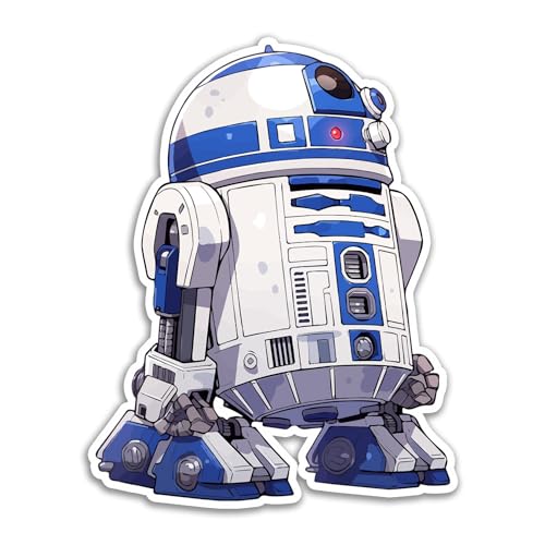 SW R2D2 Droid Sticker Decal Notebook Car Laptop 4.25'x5.5' (Color)