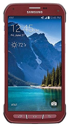 Samsung Galaxy S5 Active G870a 16GB Unlocked GSM Extremely Durable Smartphone w/ 16MP Camera - Ruby Red