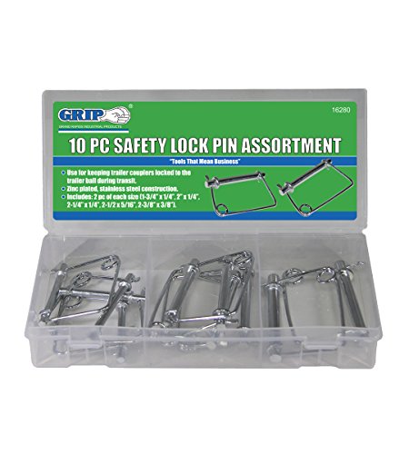 Grip 10 pc Safety Lock Lynch Pin Assortment, Apple, Computer