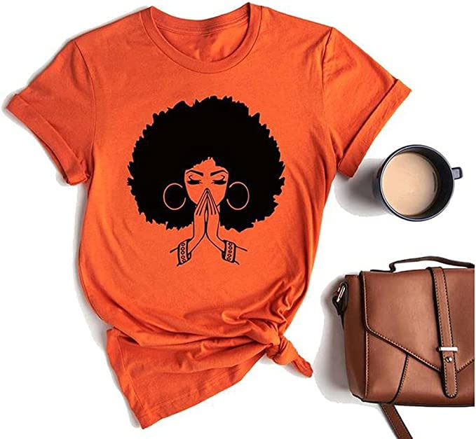 Black History Shirts Black Graphic tees for Men and Women, Magic Fashion Afro American Natural Hair Vintage Melanin T-Shirts