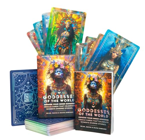 About my Brain Goddesses of The World: Deluxe 60-Card Oracle Deck and Guidebook | Oracle Cards That Celebrate Women’s Diverse Stories