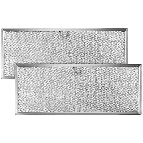 Fits for Jenn.Air 71002111 Downdraft Range Hood Grease Filter by AMI PARTS - Microwave Oven Aluminum Mesh Grease Filter 15 5/8' x 6 3/8' (2-Pack)