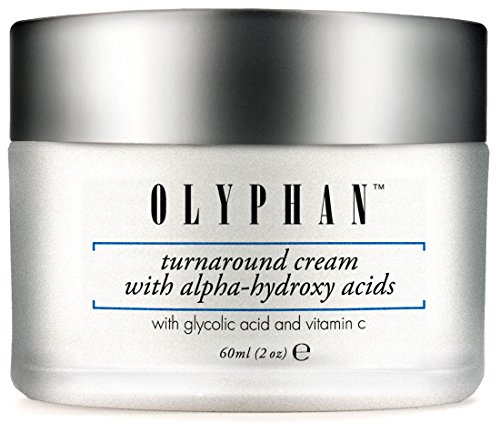 OLYPHAN Alpha Hydroxy Acid Cream for Face Best Glycolic Acid Exfoliating Face Moisturizer Anti-Aging Cream with AHA for Acne Prone Skin; Day - Night Natural Exfoliator for Women or Men