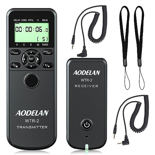 AODELAN Camera Wireless Shutter Release Timer Remote Control for Canon EOS R, ROS RP, EOS RA, R6, R5, 80D, 77D, 70D, 250D, 90D, 10D, T7, T6i, T6s, T5i, T4i, T3i, PowerShot SX70H, RS-60 & TC-80N