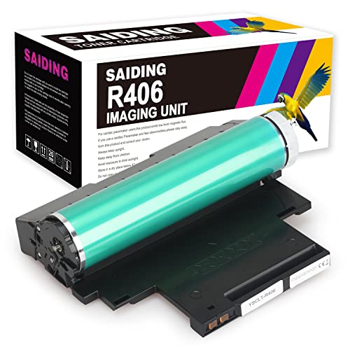 SAIDING R406 Imaging Unit Replacement for Samsung CLT-R406 CLT R406 Drum Cartridge to Use with Xpress C410W C430W C460FW C480FW CLP-365W CLX-3305FW Printer (1 Pack)
