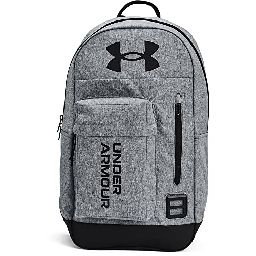 Under Armour Halftime Backpack, Pitch Gray Medium Heather (012)/Black, One Size Fits All