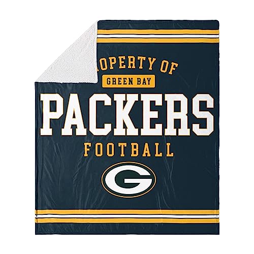FOCO Green Bay Packers NFL Team Property Of Sherpa Fleece Blanket