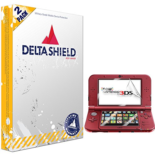 New Nintendo 3DS XL Screen Protector (2015), DeltaShield BodyArmor Full Coverage Screen Protector for New Nintendo 3DS XL Military-Grade Clear HD Anti-Bubble Film [2-Pack]