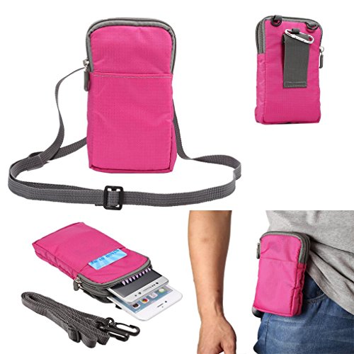 Universal Crossbody Cell Phone Purse Waist Pack Bag for Outdoor Sports Moblie Phone Carrying Cases Shoulder Belt Bag Pouch for iPhone 7 6/6S Plus Samsung Galaxy Phones Under 6.0'' from WaitingU