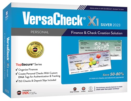 VersaCheck X1 Silver 2023 - Personal Finance and Check Creation Software