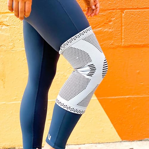 Compressa Knee Compression Sleeve For Women & Men, Braces for Pain - Premium Non-Slip Support Joint Pain, Muscle Recovery, Arthritis Relief, Injury Recovery and More Sleeves Weightlifting, Volleyball,