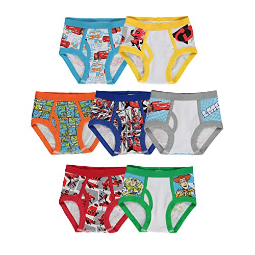 Disney boys Pixar Underwear Multipacks Briefs, Multi, 2-3T US