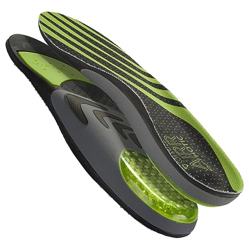 Sof Sole Men's AIRR Orthotic Support Full-Length Insole, Green, 11-12.5
