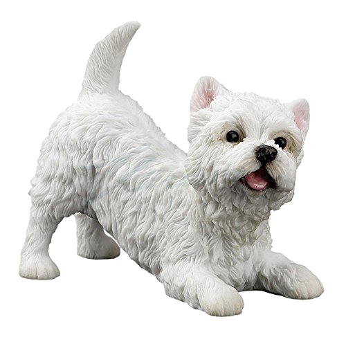 Veronese Design Artificial Stone West Highland White Terrier Dog Sculpture