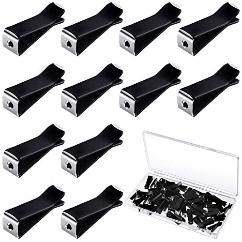 60 Pieces Square Head Car Vent Clips Air Freshener Car Outlet Perfume Auto Air Conditioner Clips with 2 Storage Boxes for Office Home Car (Black,9 mm)
