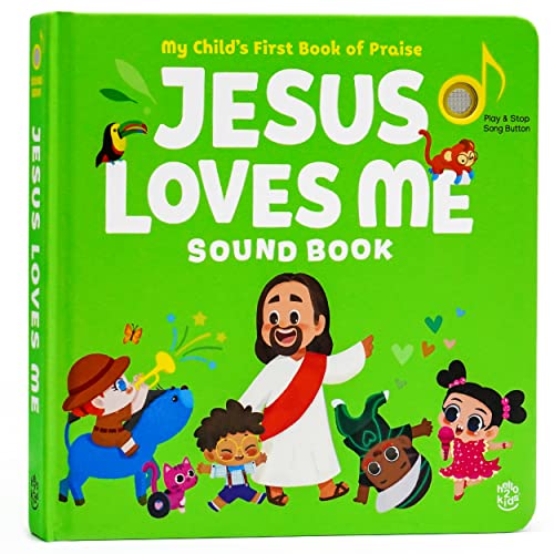 Jesus Loves Me Christian Sound Books for Toddlers 1-3 | Musical & Religious Toddler Books | Ideal Baptism Gifts for Boys and Girls - Interactive Baby Books for 1 Year Old for Easter Baskets