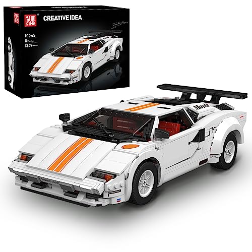 Mould King Super Sports Car Building Blocks Kit, 1349 Pieces Car Model Building Set, Collectors Set for Adults to Build