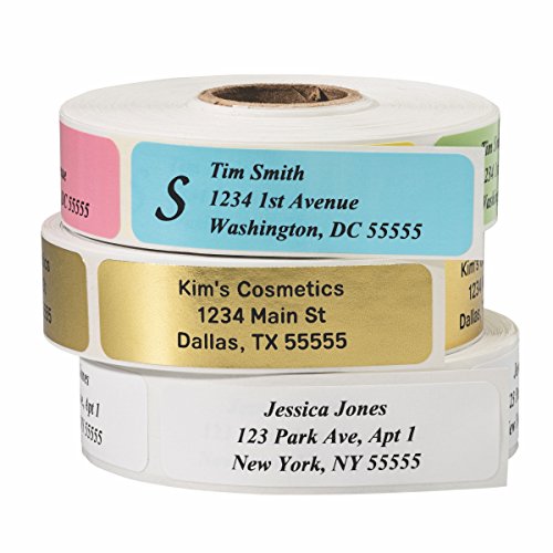 Return Address Labels - Roll of 250 Personalized Labels (White)
