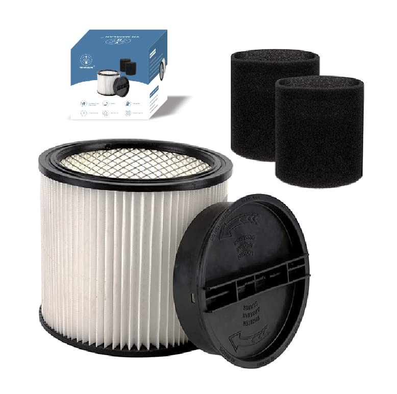 Replacement Filter For Shop Vac Filters 90304 90585 Wet Dry Shop Vac Filter - Perfect for Wet/Dry vacuum cleaner Shop vac Filters 5 Gallon and above - Long
